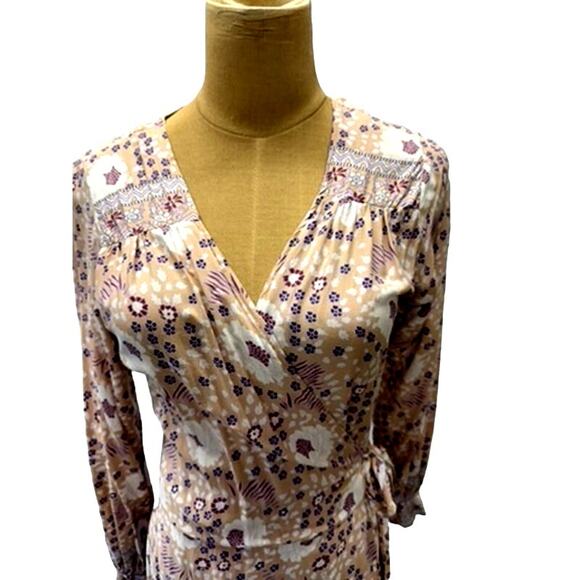NATALIE MARTIN GEORGIA WRAP - VINTAGE FLOWERS AMETHYST Size Small - Picture 4 of 16